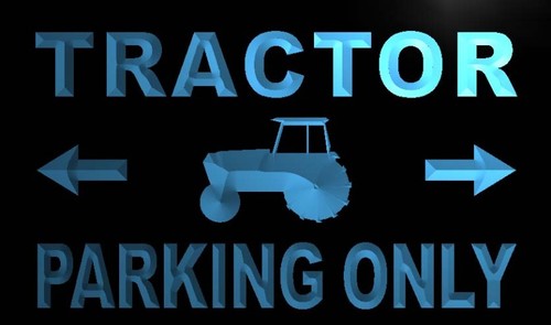 Tractor Parking Only Neon Light Sign